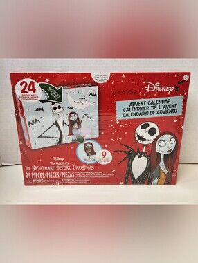 Disney Red Nightmare Before Christmas Advent Calendar with Jack & Sally